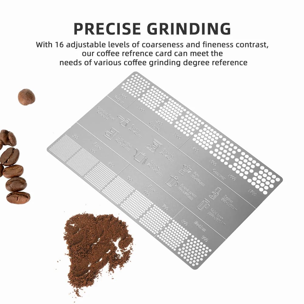 بطاقة مرجعية للقهوة أدوات عصا قياس القهوة من المعدن ملحق مطحنة قهوة - 3