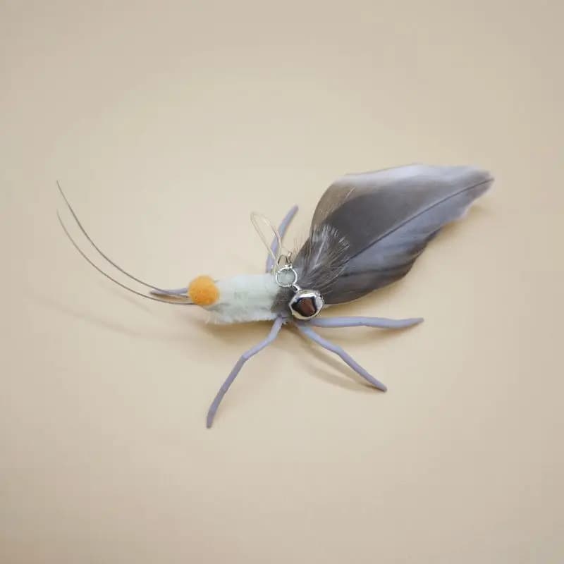 1pc/2pcs Artificial Spider Cat Toys Teasing Stick Replacement Head Toy Silicone Pet Toys Wand Accessories - 4