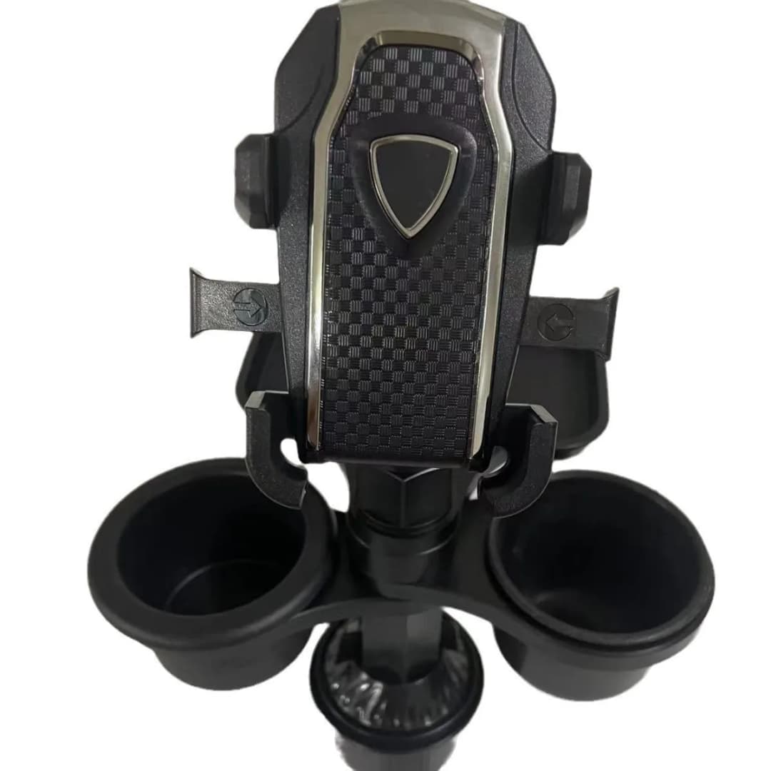 صينية دوارة 360 درجة متعددة الوظائف حامل أكواب مثبت على المركبة طبق عشاء كبير طاولة برجر - 3