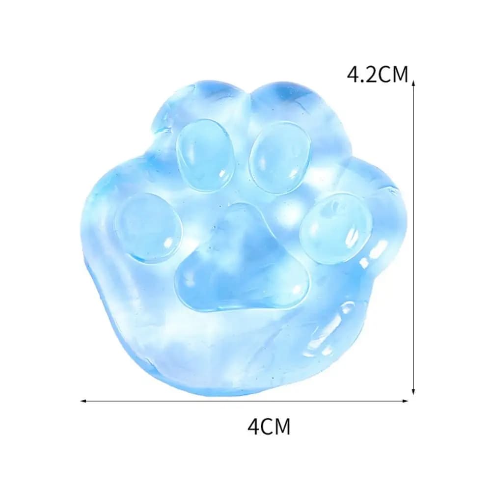 Kawaii Cat Claw Squeeze Toys Cartoon Anti Stress Sensory Fidgets Toy Simulation Transparent Cat Foot Squishy Unique Adults Gifts - 6