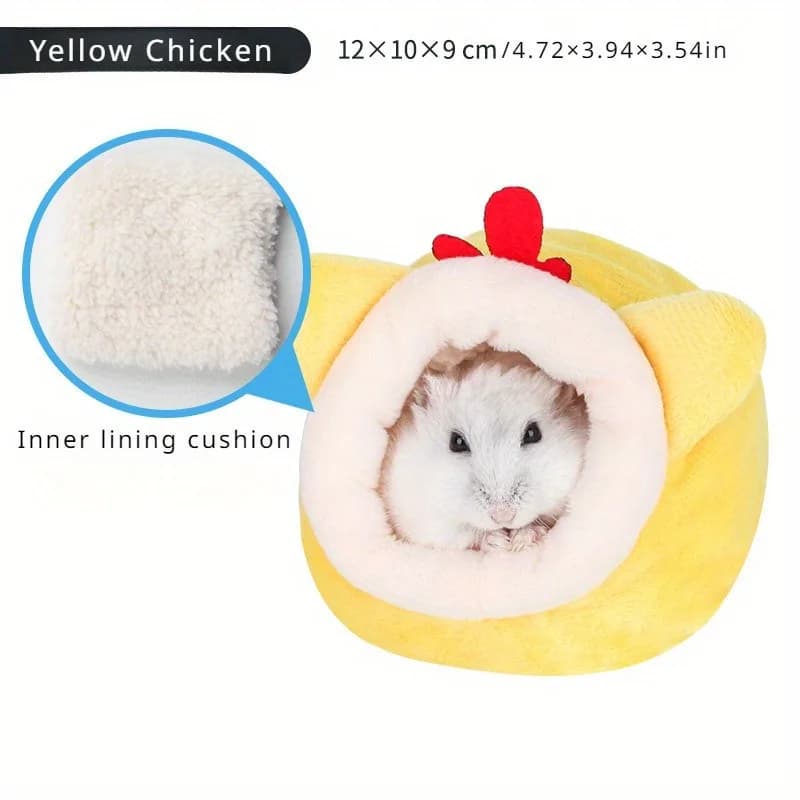 Hamster Nesting House Golden Bear Sleeping Bag Cotton Nest and Sleeping Bag Keep Hamster Warm and Cozy - 6
