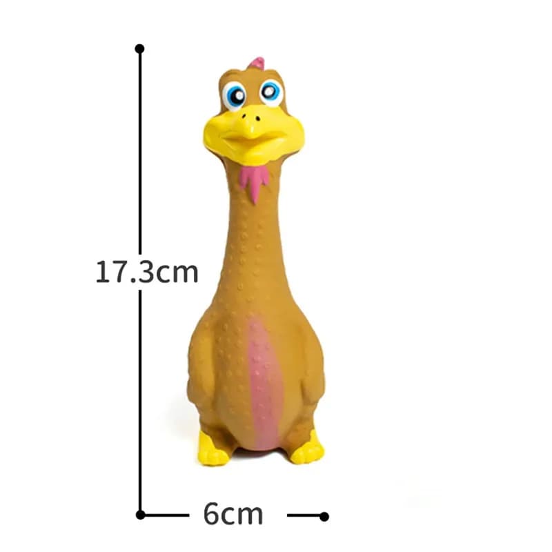 Pets Dog Toys Screaming Chicken Squeeze Sound Toy Rubber Pig Duck Squeaky Chew Bite Resistant Toy Puppy Training Interactive - 3