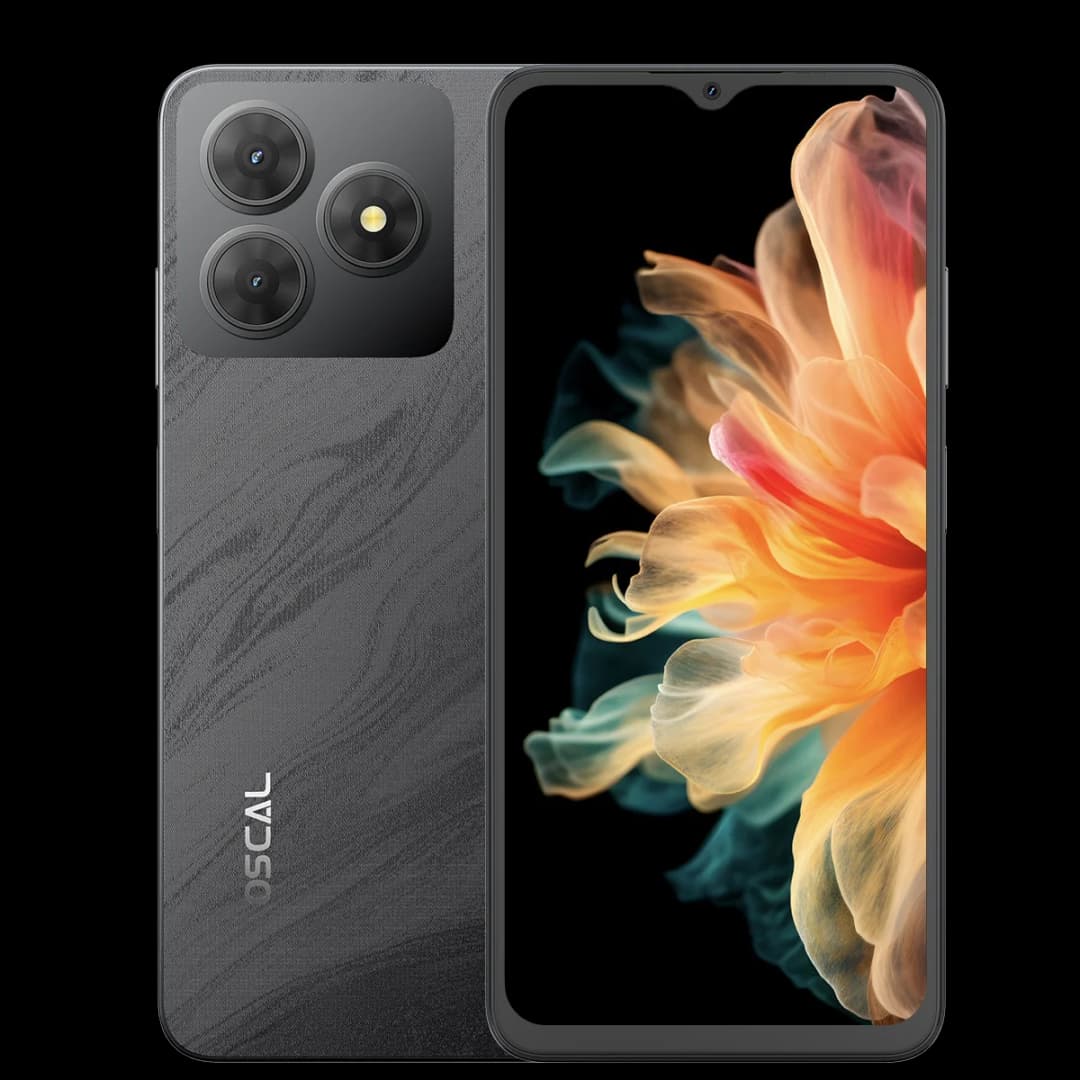 هاتف Blackview OSCAL FLAT 2 الذكي، شاشة 6.6 بوصة HD+، معالج T606 ثماني النواة، بطارية 5000 مللي أمبير، ذاكرة رام 4 جيجابايت، ذاكرة داخلية 256 جيجابايت، كاميرا 13 ميجابكسل، نظام أندرويد 14