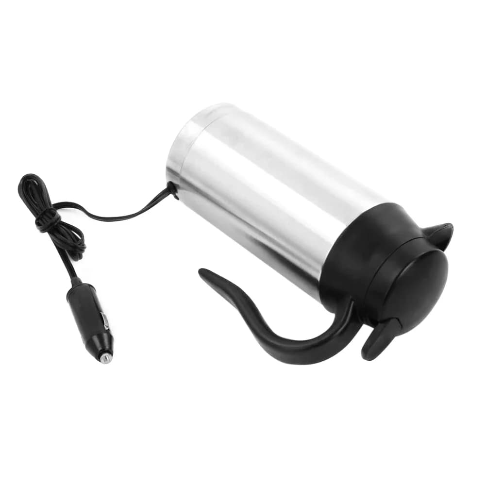 12V/24V Car Electric Heating Cup Kettle 750ML Stainless Steel Water Heater Bottle With Cigarette Lighter Plug Car Kettle Thermos - 4