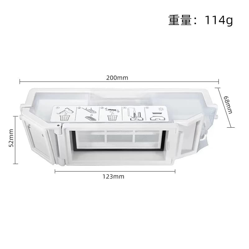 ECOVACS T30 PRO OMNI / T30S PRO / YEEDI M12 Pro+ Robot Vaccum Replacement Parts Dust Bag Main Side Brush Filter Mop Accessories - 4