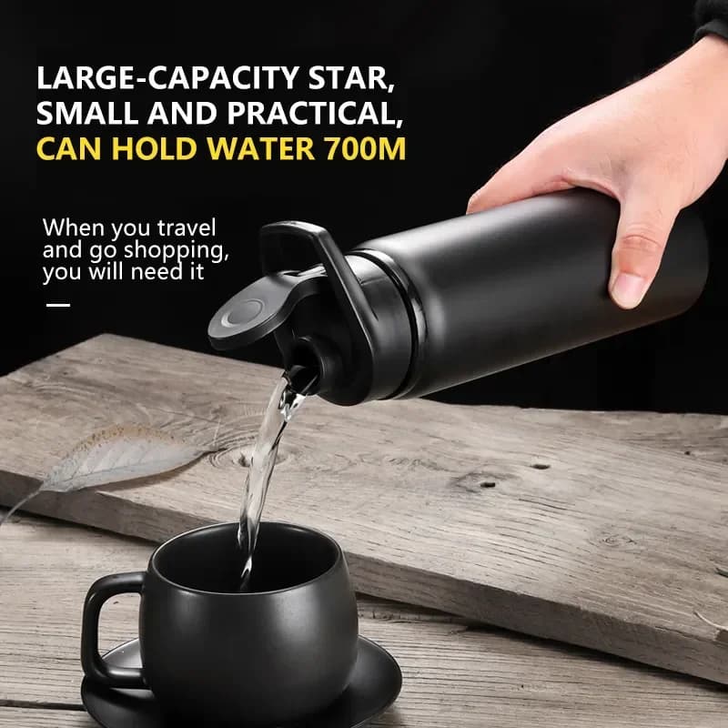 Metal Portable Water Bottle Leakproof Reusable Outdoor Sports Cup for Cycling Hiking Gym Halloween Gift Christmas Gift Travel - 3