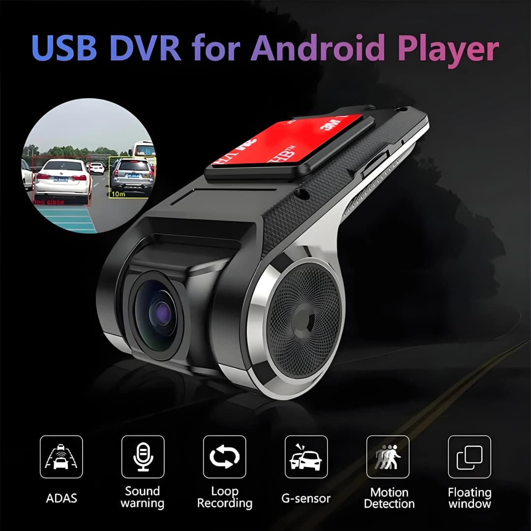KKOREX Car DVR ADAS LDWS Full HD 1080P Dash Cam For DVD Android Player Navigation Unit Auto Audio Voice Alarm Video Recording - 2