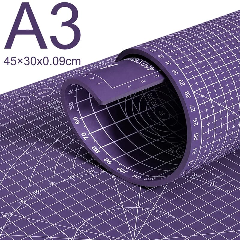 لوح قص من PVC مقاس A3 A4 A5، لوح عمل ضد القطع للجلد والخياطة والتطريز والحفر والأعمال اليدوية