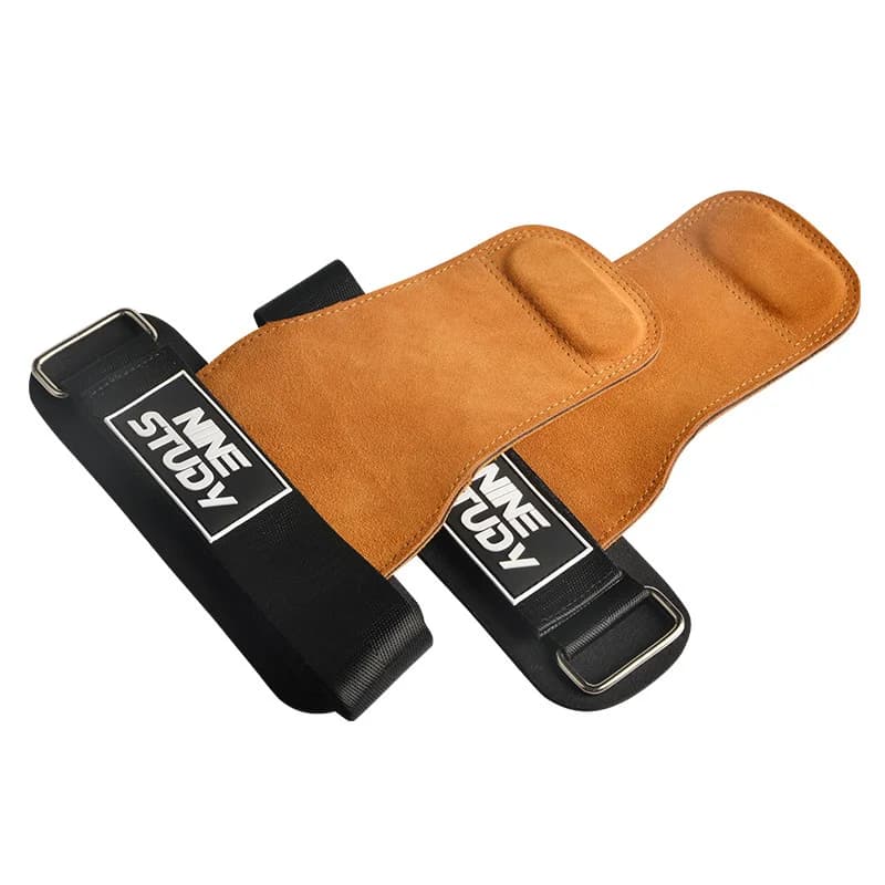 1Pair Gym Pull-Up Grip Strap Wrist Straps Anti-Slip Weight Power Belt Lifting Pads Deadlift Workout Palm Protection Gloves - 5