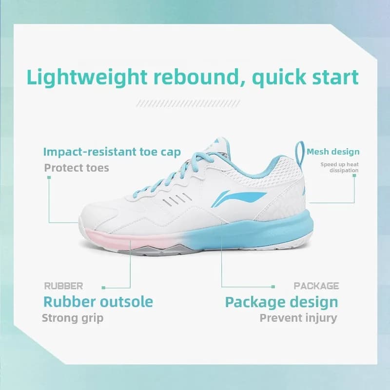 Li-Ning badminton shoes new color matching, unisex, comfortable, anti-slip, shock-absorbing, professional sports shoes - 2