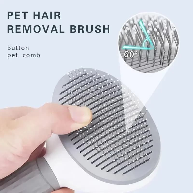 Pet Dog Brush Cat Comb Self Cleaning Pet Hair Remover Brush For Dogs Cats Grooming Tools Pets Dematting Comb Dogs Accessories - 3