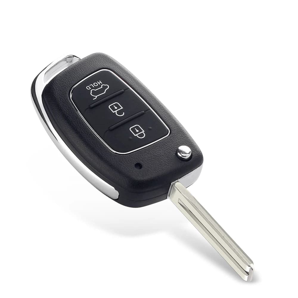 Dandkey 3 Buttons Flip Remote Car Key Case For Hyundai Solaris Verna ELANTRA Santa Fe i10 i20 i30 i35 i40 IX35 IX45 Key Shell - 4