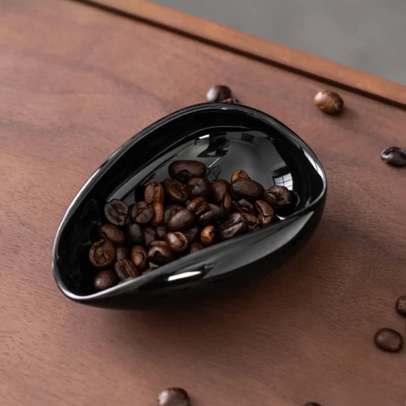 مجموعة كوب وملعقة جرعات حبوب القهوة Leeseph وعاء جرعات من السيراميك عدة صينية قياس للقهوة أو الشاي إكسسوارات إسبريسو - 2