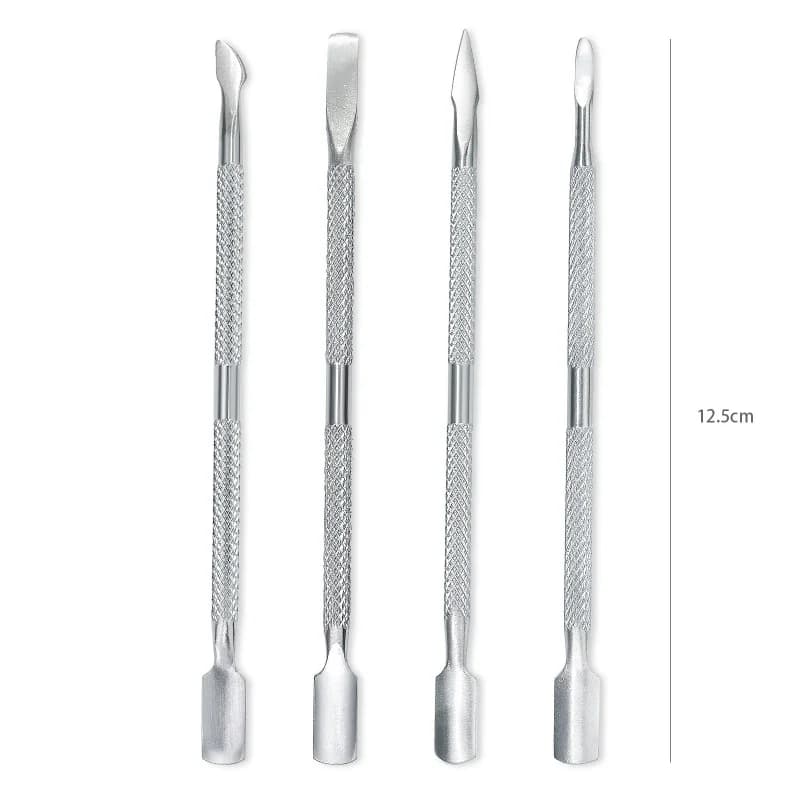 1Pcs Stainless Steel Double Head Cuticle Pusher for Manicure Tools for Nails Art Non-Slip Nail Cuticle Remover Accessories - 5