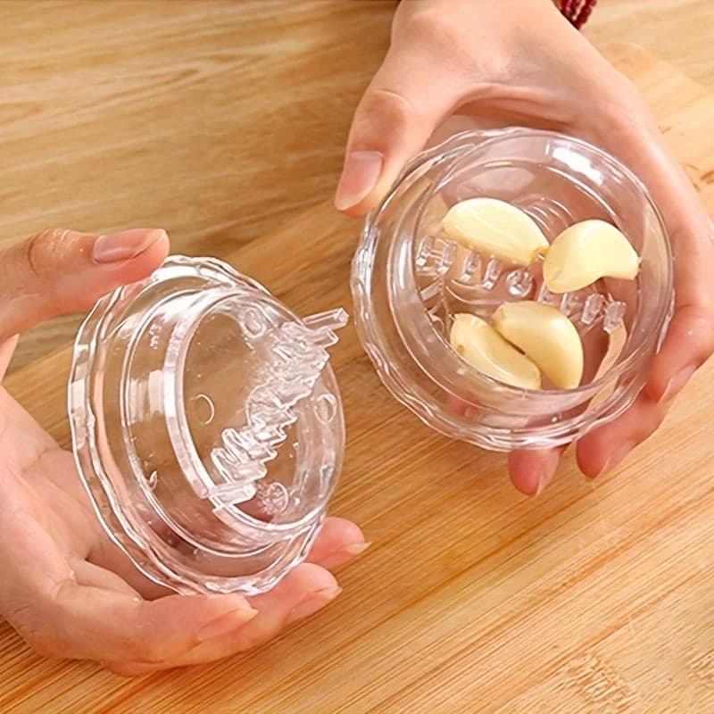 هراسة ثوم يدوية محمولة، أداة مطبخ لهرس الثوم والزنجبيل، سهلة الاستخدام والتنظيف