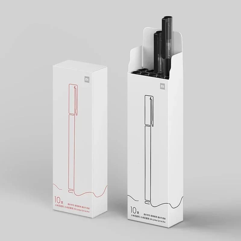 Xiaomi Super Durable Writing Sign Pen 0.5mm Gel pen Signing Pens Smooth Switzerland Refill Red Black Ink Pen Ballpoint Pen - 4