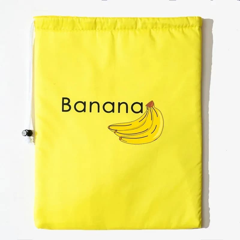 ‌"Insulated Fresh-Keeper Bag - Reusable Storage Organizer for Bananas, Lettuce & Vegetables (Drawstring Closure)" - 5