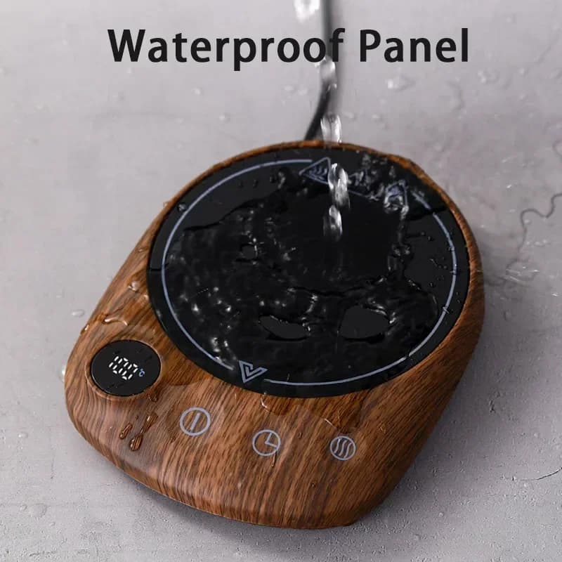 Electric Beverage Heating Plate 200W Smart Milk Tea Coffee Cup Mug Warmer for Desk 5 Temperatures with Timer Automatic Shut Off - 4