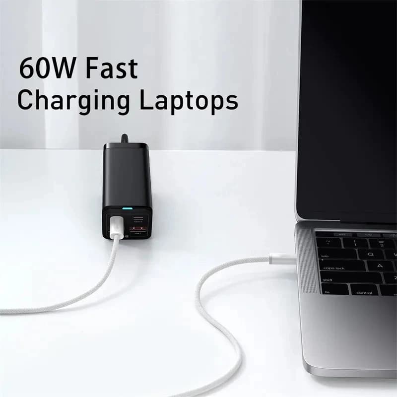 كابل USB-C الأصلي آيفون 16 15 برو ماكس PD 60 واط شحن سريع لهواوي Xiaomi سامسونج نوع C كابل نسيج - 5