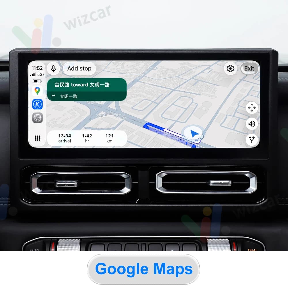 حل ترفيهي أصلي للسيارات BAW 212 T01 2024-2026، WIZCAR T01 مع خرائط جوجل ويز وموسيقى سبوتيفاي - 4