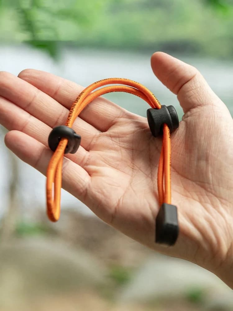 مشبك حبل مرن للحقائب الخارجية، معدات تخييم ومشي لمسافات طويلة لتثبيت الأقطاب والحبال - 3