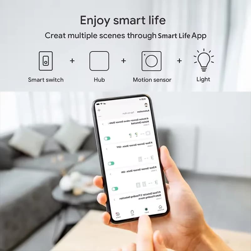 مركز بوابة Tuya Zigbee 3.0 جسر لاسلكي للمنزل الذكي جهاز أتمتة بتحكم عن بعد عبر تطبيق Smart Life يعمل مع Alexa وGoogle - 3