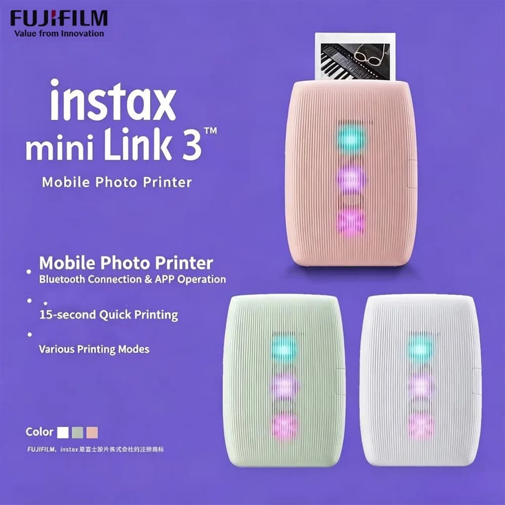طابعات صور كاميرا Instax Fujifilm Instax Mini Link 3 2 طابعة Mini Link كاميرا Fujifilm لتطبيق الهاتف الذكي - 3