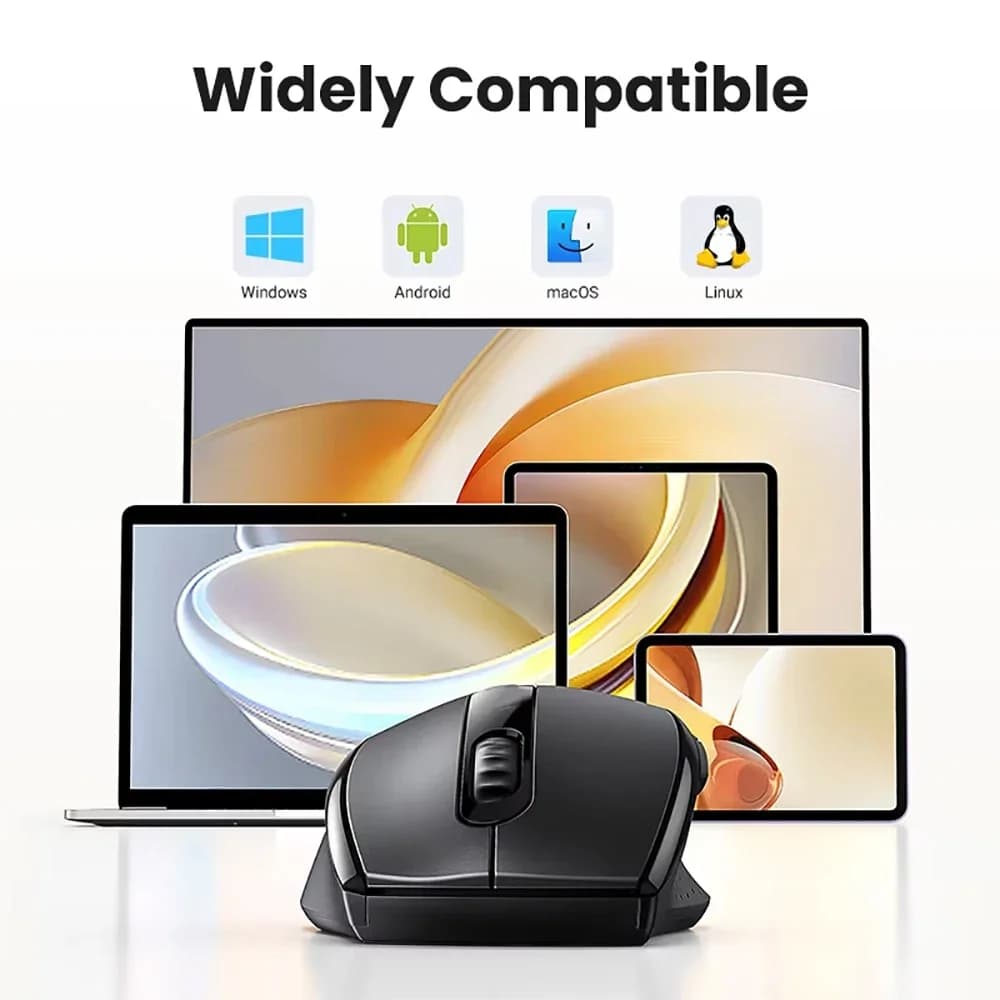 Dual-Mode Bluetooth 5.2 Mouse 2.4G Wireless Mouse  6 Keys Rechargeable Gaming Mouse 1600DPI Optical Mouse For PC Laptop Tablet - 6