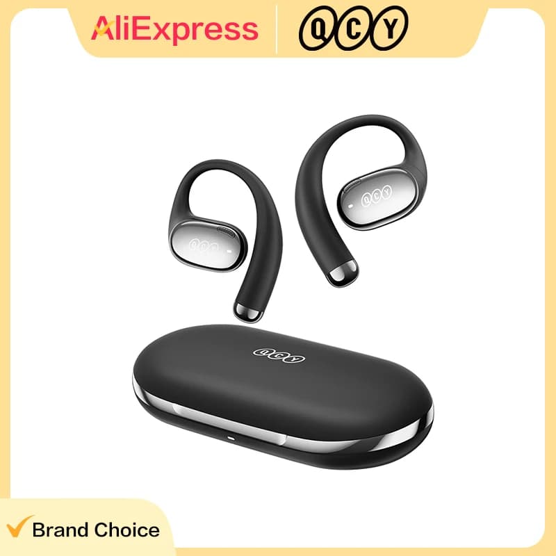 سماعات أذن QCY Crossky R70 لاسلكية مفتوحة الأذن، دقة عالية مع LDAC، بلوتوث 6.0، تعزيز الباس، صوت مكاني