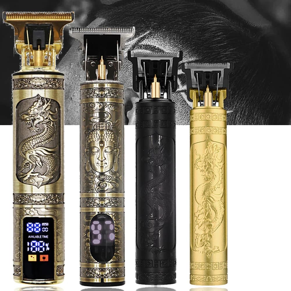 Tondeuse Dragon Vintage T9 ماكينة قص شعر احترافية لاسلكية للرجال ماكينة تشذيب كهربائية ماكينة حلاقة