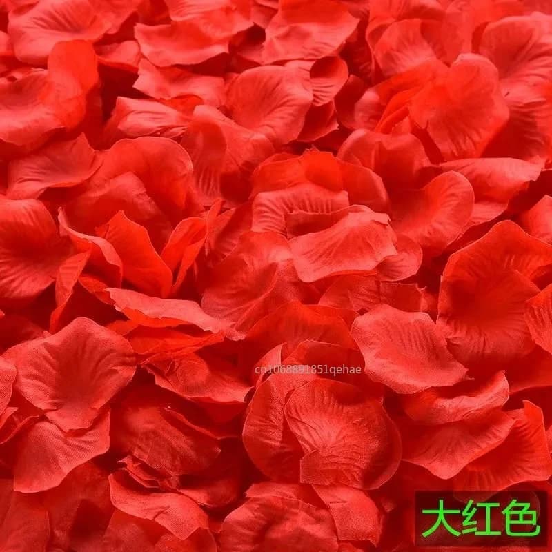2000-100Pcs Artificial Fake Rose Petals Colorful Simulation Silk Rose Petal For Valentines Day Wedding Party Romantic Decoration - 6