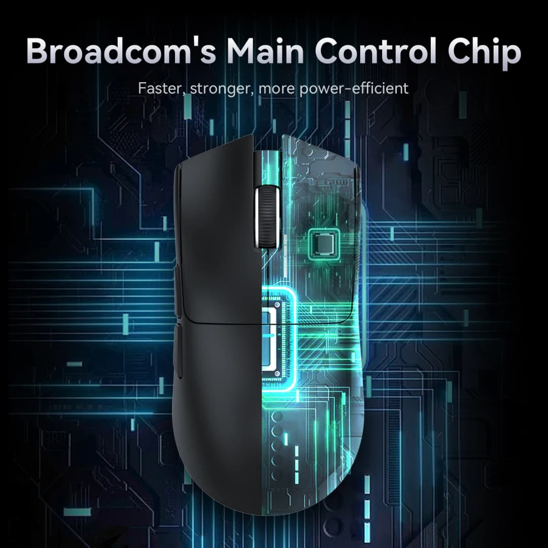 ماوس ألعاب خفيف الوزن ATTACK SHARK X11، وضع ثلاثي، PAW3311، 22000DPI، 400IPS، 40G، معدل عودة 1K، شحن سريع مغناطيسي - 4