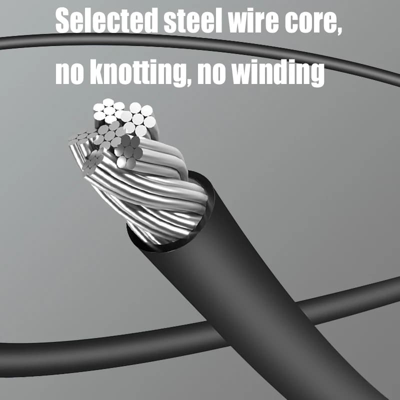 حبل قفز سريع احترافي مع محامل كروية دوارة 360 درجة - حبل قابل للتعديل بطول 3 أمتار للياقة البدنية وتدريبات MMA - 3