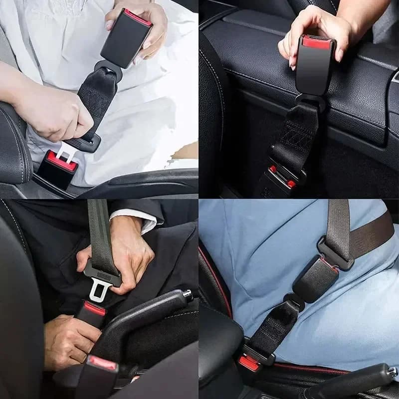 1-20PCS Universal Car Seat Belt Extender Adjustable Auto Seatbelt Extension with Buckle for Pregnancy Plus Size Adults - 4