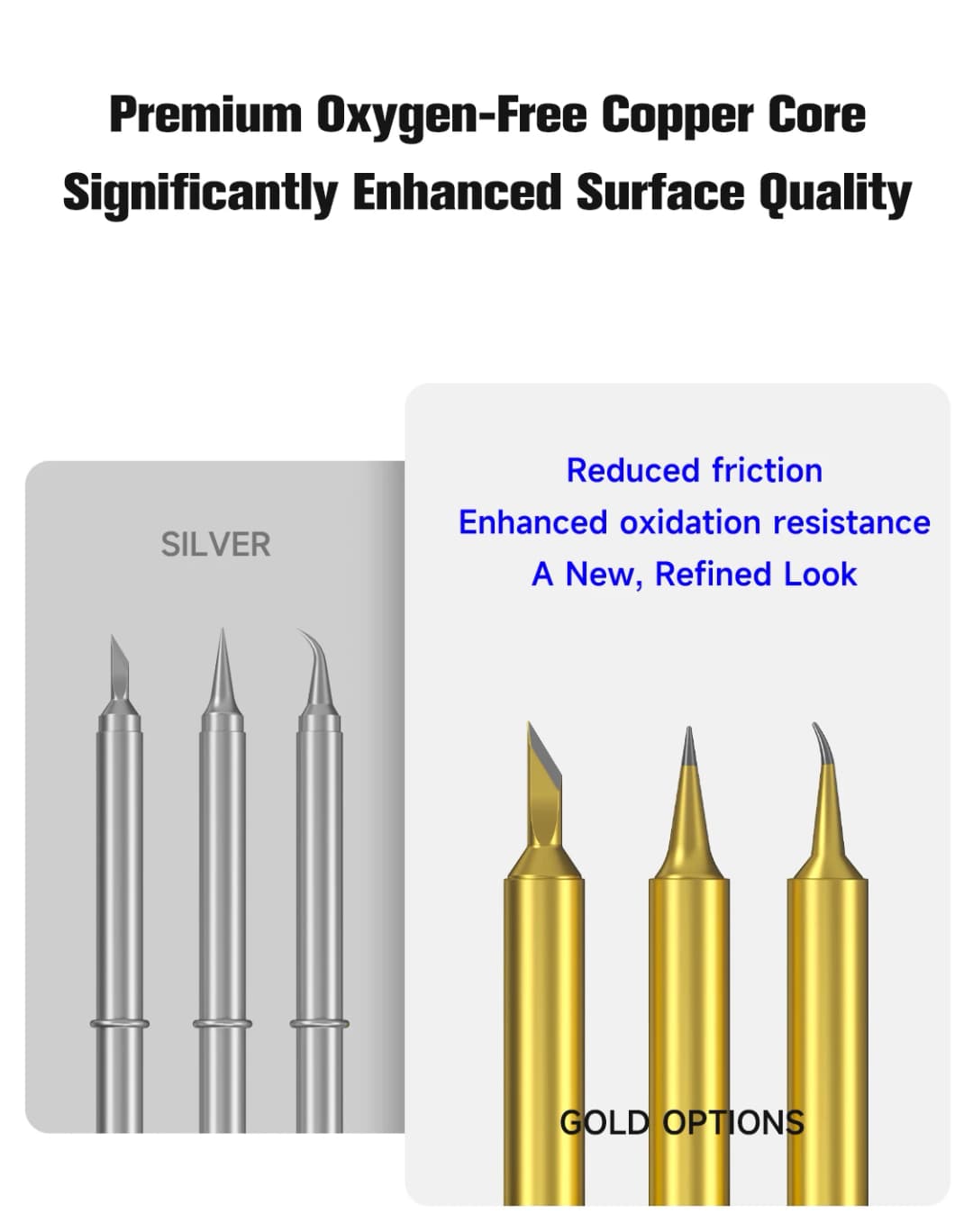 MECHANIC OT-TI TS SK soldering iron tips with external heating for fast heating, suitable for T12 series soldering stations - 3