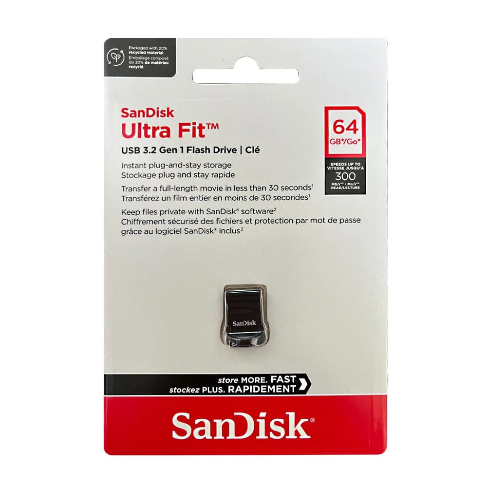SanDisk Ultra Fit USB 3.2 Gen 1 Flash Drive 128GB 256GB 512GB 1TB Read Speed Up To 400MB/s U Disk 32GB 64GB 130MB/s USB Pendrive - 4