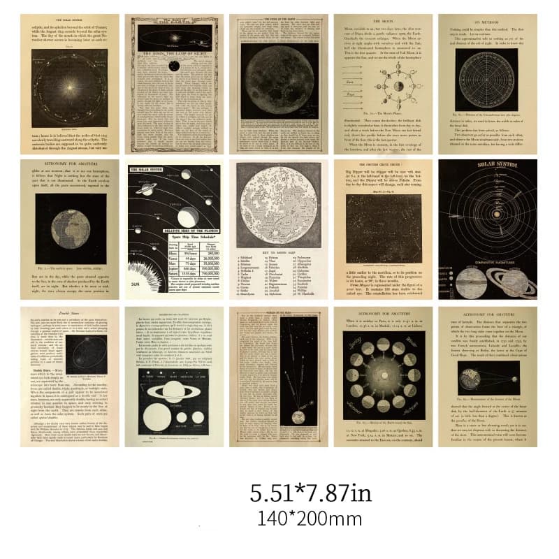 30 قطعة/الحزمة خمر مادة كبيرة الحجم ورقة الزخرفية سكرابوكينغ ألبوم اليوميات ورق خلفية لتقوم بها بنفسك لوازم مجلة غير المرغوب فيه - 5