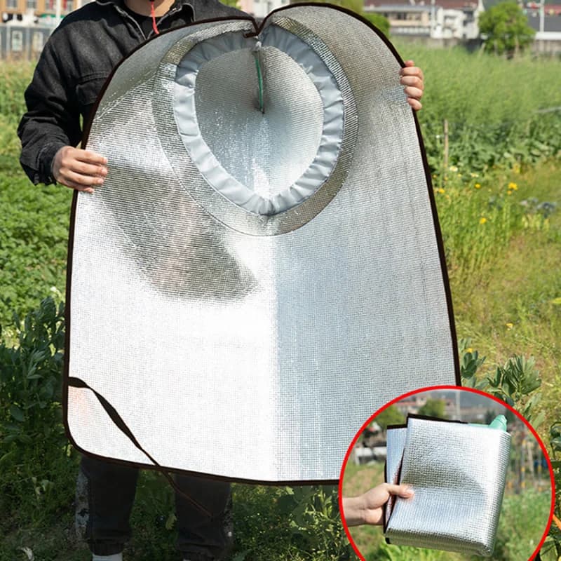 كيب بغطاء واقي من الشمس والمطر - قبعة تنفسية للحماية من الأشعة فوق البنفسجية للزراعة/البستنة - قبعة واسعة الحواف مع غطاء للرقبة - 5