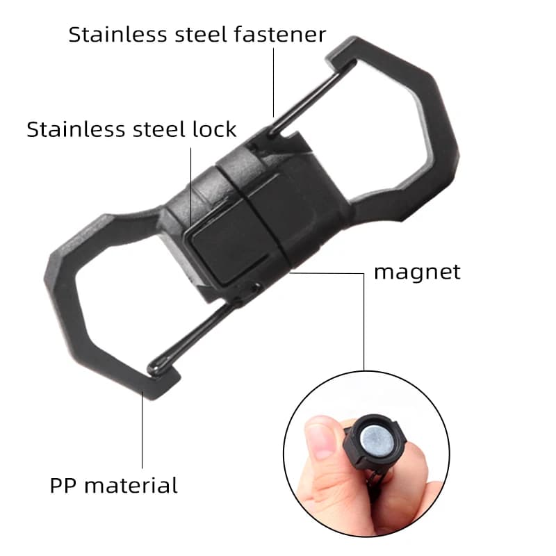Mountaineering Buckle Keychain Clip, Anti-loss Keychain and Quick Release Backpack buckle/Hook Strap Multitool for men and women - 3