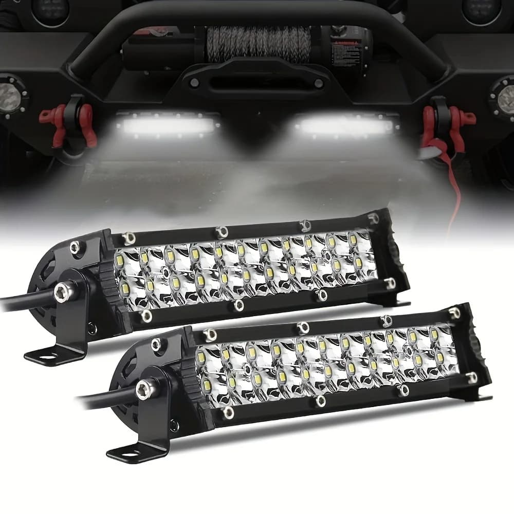 7 Inch slim Dirt Bik led Light Bar, Motorcycle LED pod lights, Off Road Light Bar led work light for truck motorcycle SUV ATV Bo