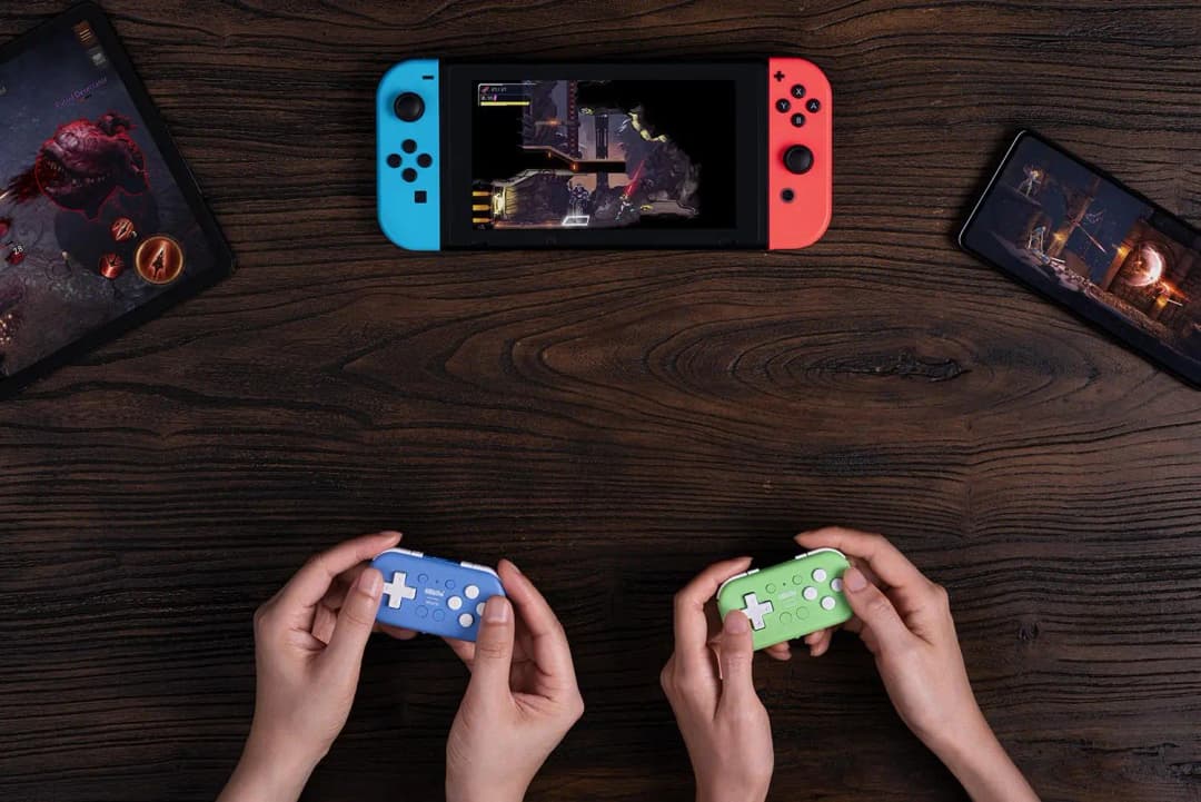8Bitdo يد تحكم بلوتوث صغيرة الحجم مصغرة للتبديل وأندرويد وRaspberry Pi، تدعم وضع لوحة المفاتيح - 6