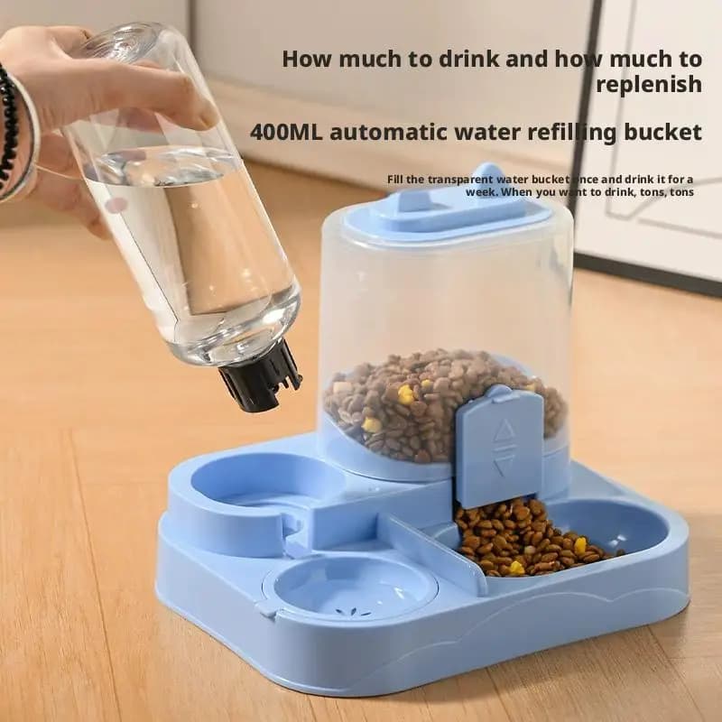 Automatic Cat Feeder And Waterer All-in-One Pet Food Water Dispenser Large Capacity Food Storage Dispenser Pet Supplies - 3