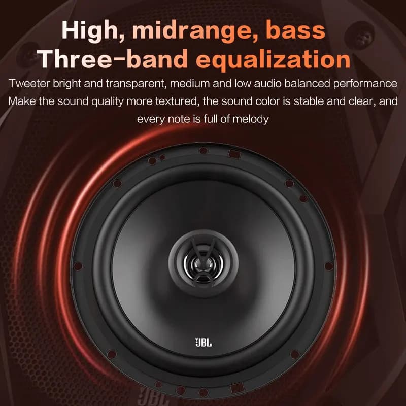 JBL car audio speaker 6-inch 6.5-inch coaxial speaker 200W full-band speaker Hifi speaker Car audio treble mid-speaker subwoofer - 4
