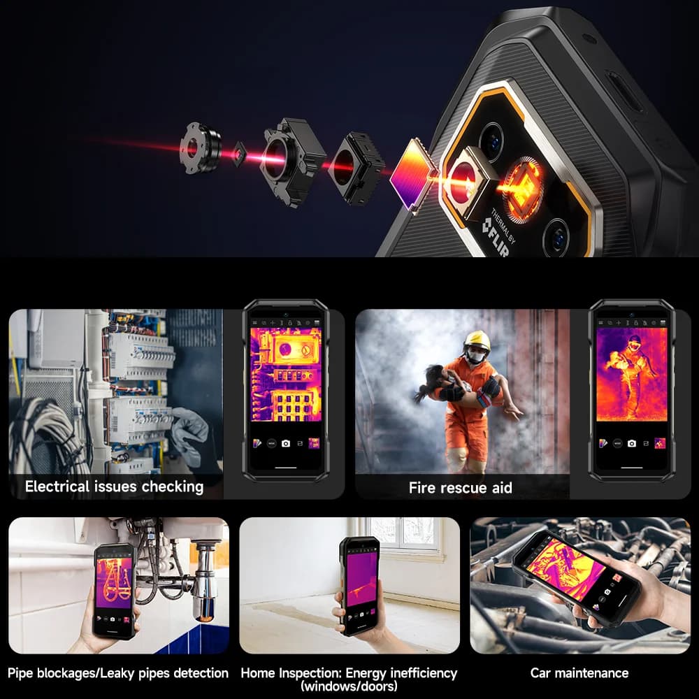 هاتف Ulefone Armor 27T Pro 5G المتين بطارية 10600 مللي أمبير أندرويد 14 كاميرا ليلية 50 ميجابكسل+64 ميجابكسل شاشة 6.78 بوصة 120 هرتز ذاكرة 24 جيجابايت+256 جيجابايت NFC - 4