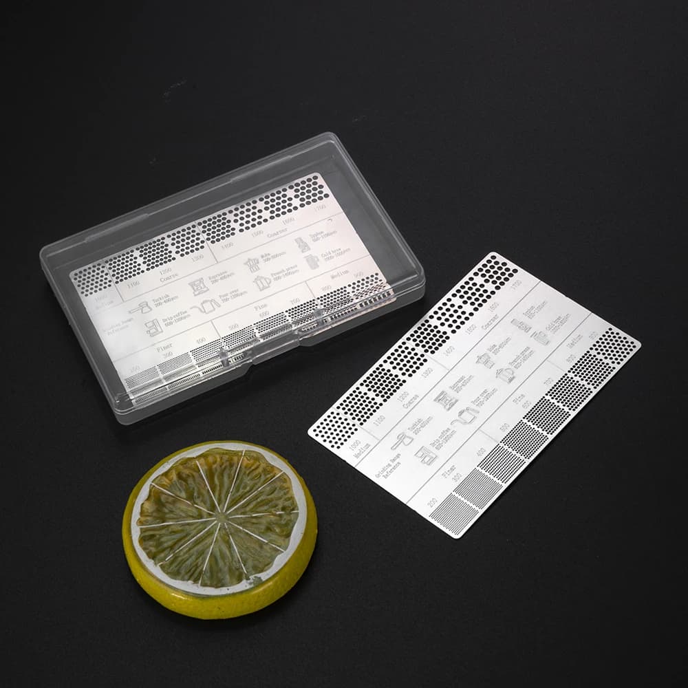 بطاقة مرجعية للقهوة أدوات عصا قياس القهوة من المعدن ملحق مطحنة قهوة