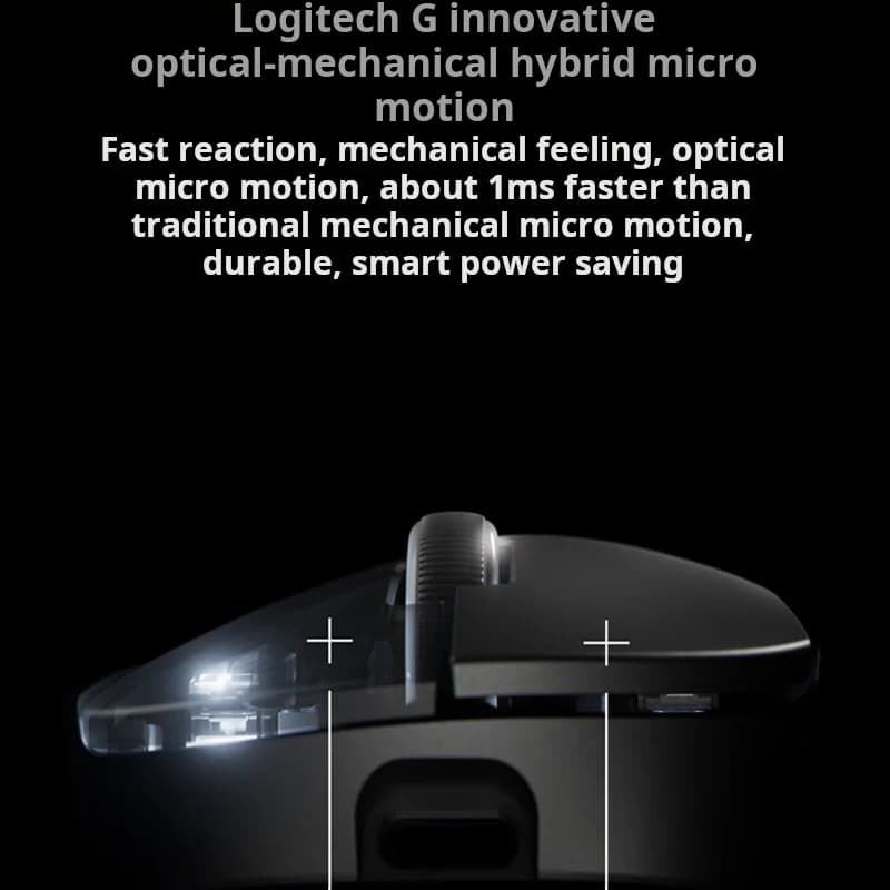 فأرة ألعاب Logitech PRO X SUPERLIGHT 2 DEX GPW4 لاسلكية، خفيفة الوزن، عين الصقر - 5