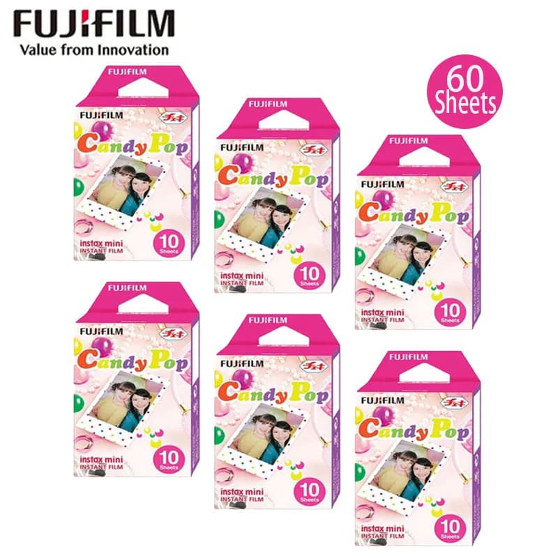 Candy Pop Film Genuine Fujifilm Instax Mini 13 Film For Fuji Instax Mini EVO Liplay 41 SE 8 25 12 99 Instant Camera Instax Film
