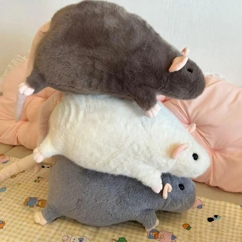 Cute 35/50cm Mouse Doll Plush Oversized Flower Branch Rat Doll Cartoon Soft Animal Figure Kids Gift Birthday - 4