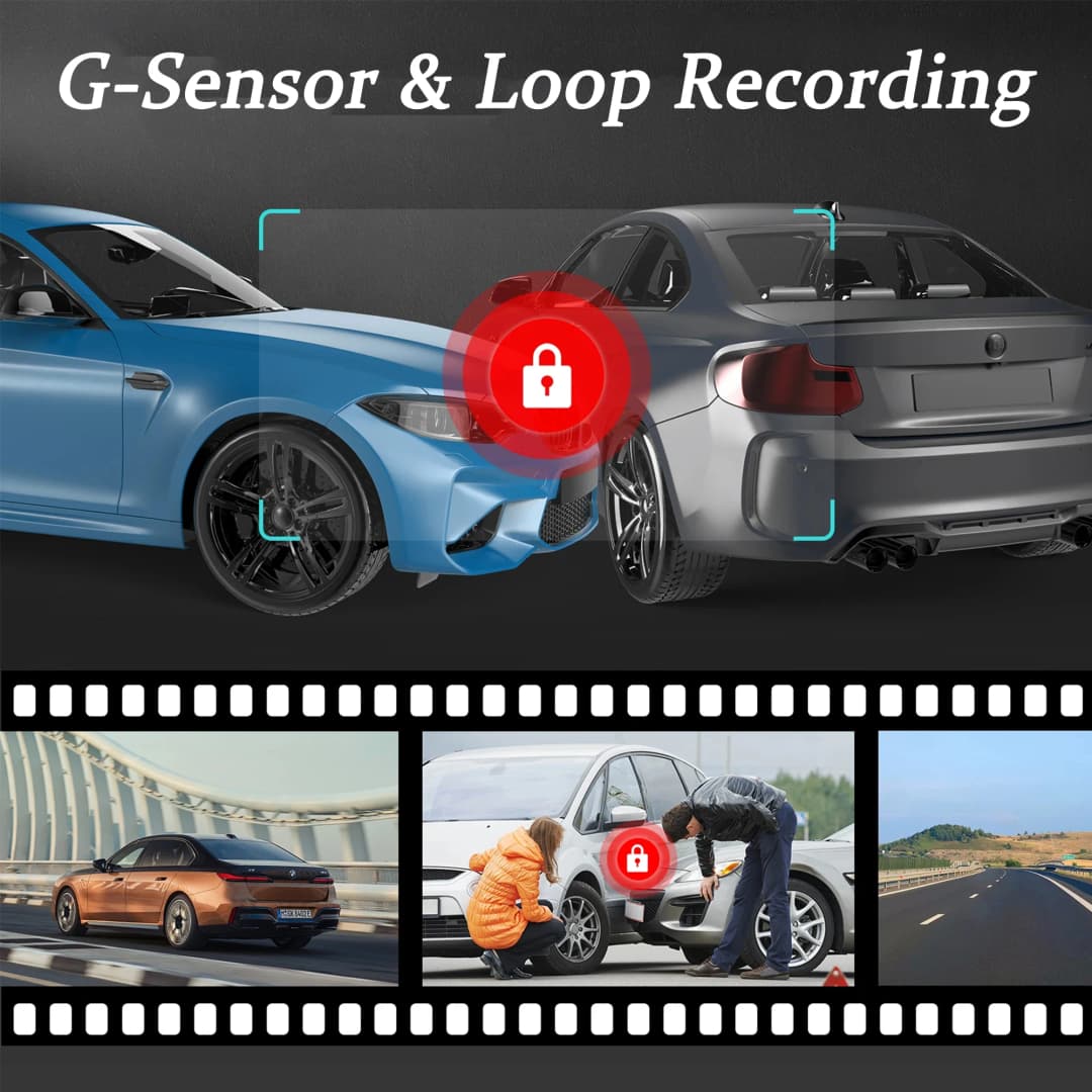 عدسة مزدوجة جهاز تسجيل فيديو رقمي FHD 1920*1080P داش كاميرا المقصورة داش كام مركبة فيديو مسجل داخلي صندوق أسود صغير - 6