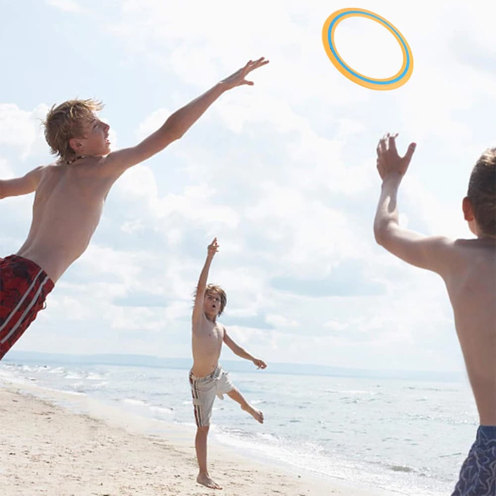 25cm Flying Disc Portable Flying Ring Versatile Outdoor Flying Disc Toy Playing Flying Saucer for Beach Backyard Game - 5